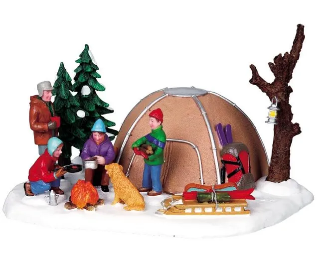 lemax-winter-camping-figurenszene image 1