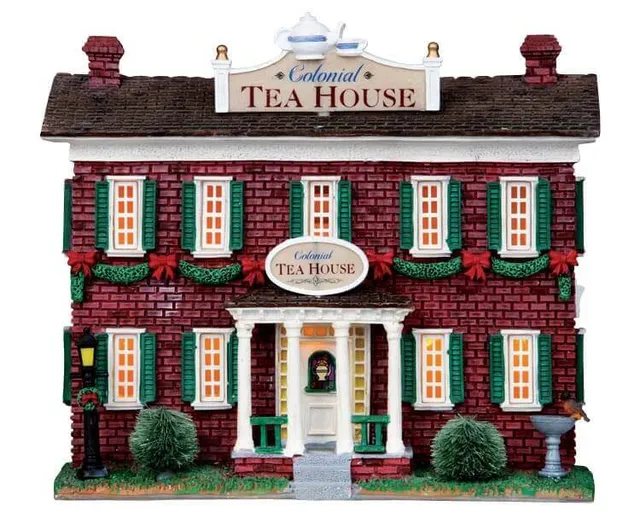 lemax-colonial-tea-house-weihnachtshaus-miniaturgeb-ude image 1