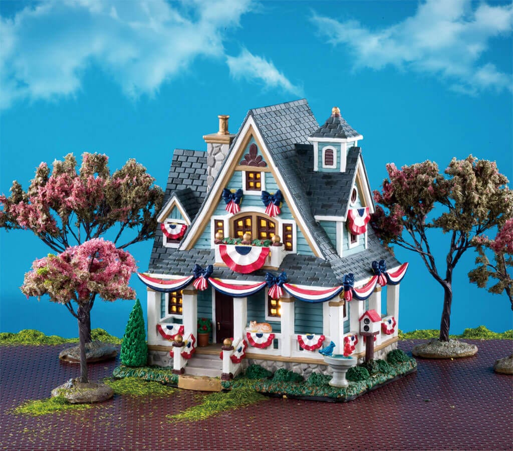 lemax-american-flag-decoration-miniatur-flaggen-deko image 2