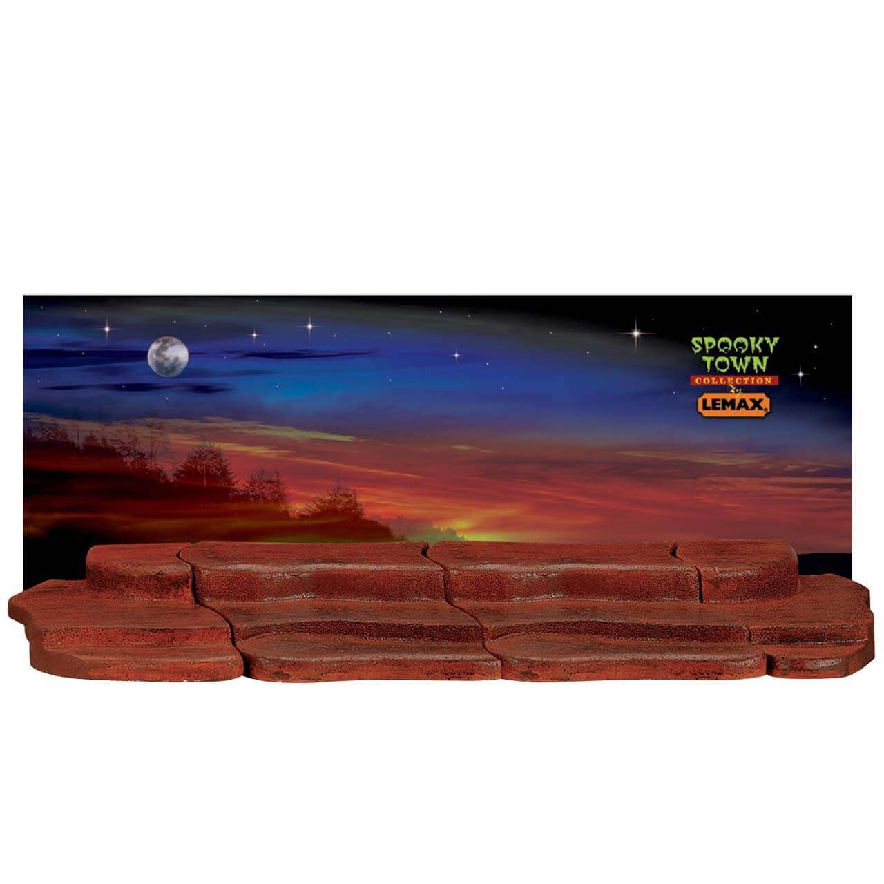 lemax-spooky-town-4-foot-display-material-deko-unterlage image 1