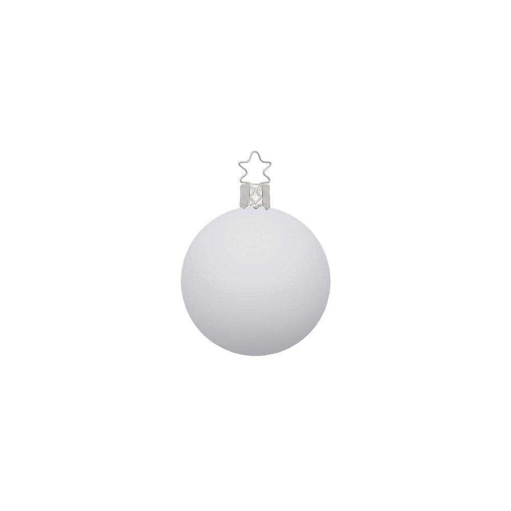 inge-glas-christbaumkugel-porzellanwei-matt-6-cm image 2