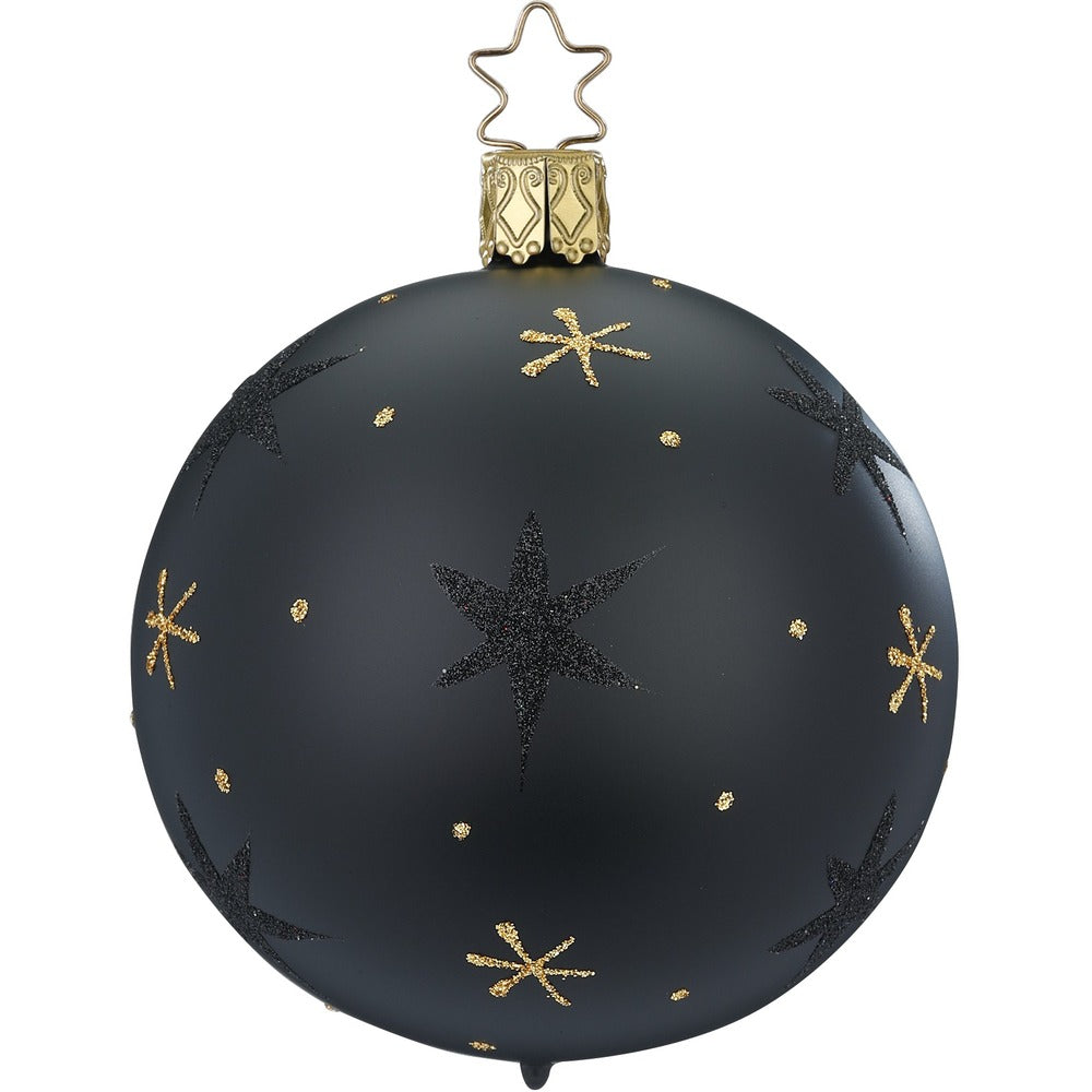 inge-glas-sternenhimmel-christbaumkugel-10-cm-schwarz image 1