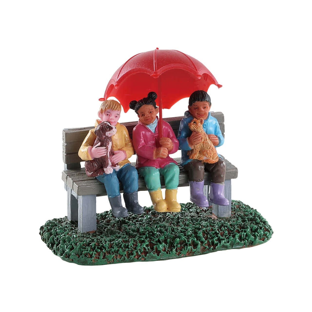 lemax-rainy-day-with-friends-figurenset image 1