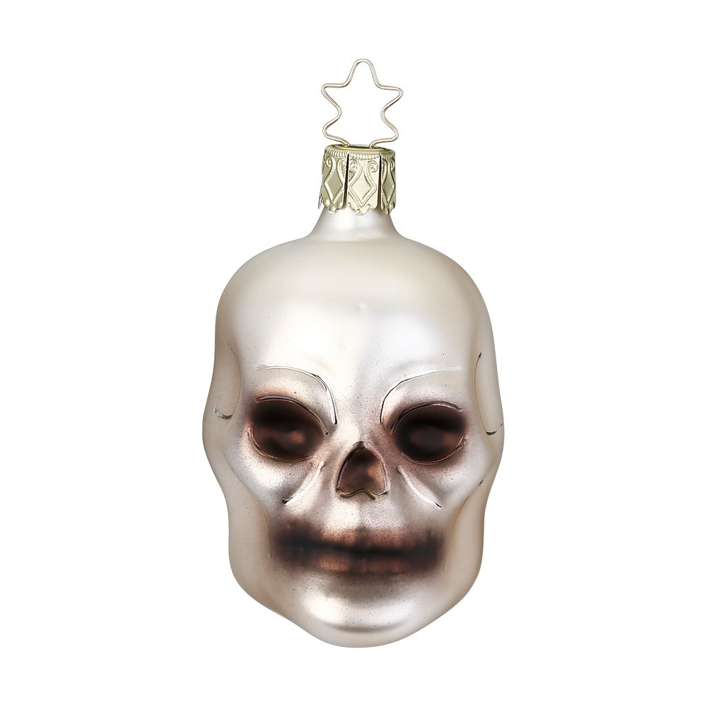 inge-glas-manufaktur-totenkopf-beige-wei-7-5-cm-au-ergew-hnlicher-christbaumschm image 1