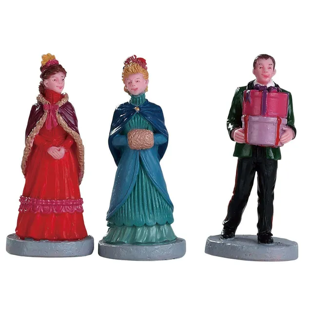 lemax-new-holiday-hats-miniatur-figuren-set-caddington image 1