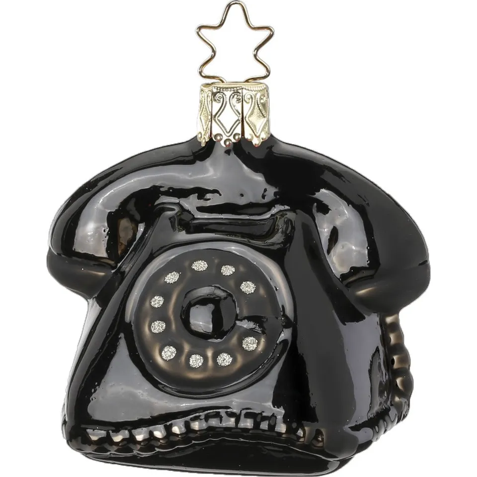 inge-glas-ring-ring-christbaumkugel-schwarz-6-5-cm image 1