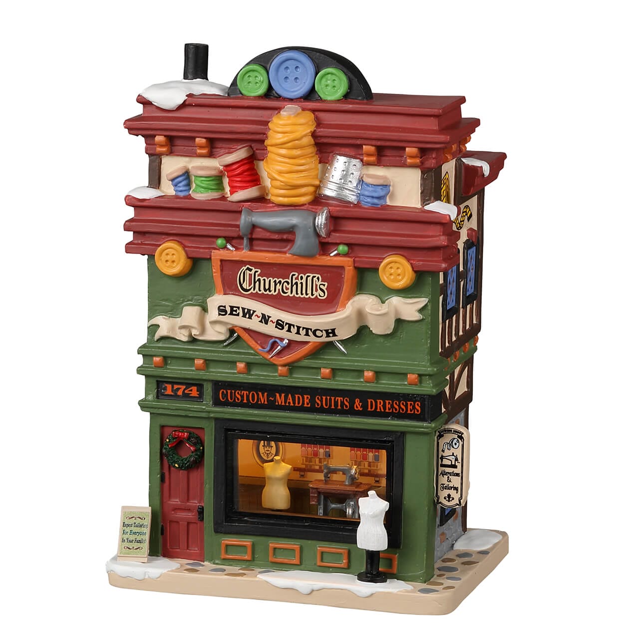 lemax-churchill-s-sew-n-stitch-miniaturhaus image 1