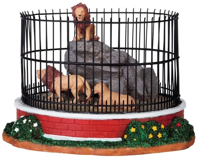 lemax-lion-cage-detaillierte-miniatur-l-wenfigur-f-r-sammlerwelten image 1