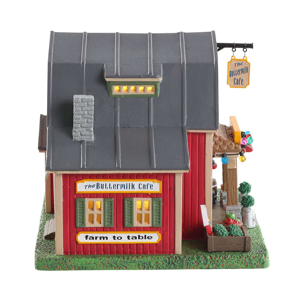 lemax-the-buttermilk-cafe-beleuchtetes-scheunen-miniaturhaus-weihnachtsdorf image 3