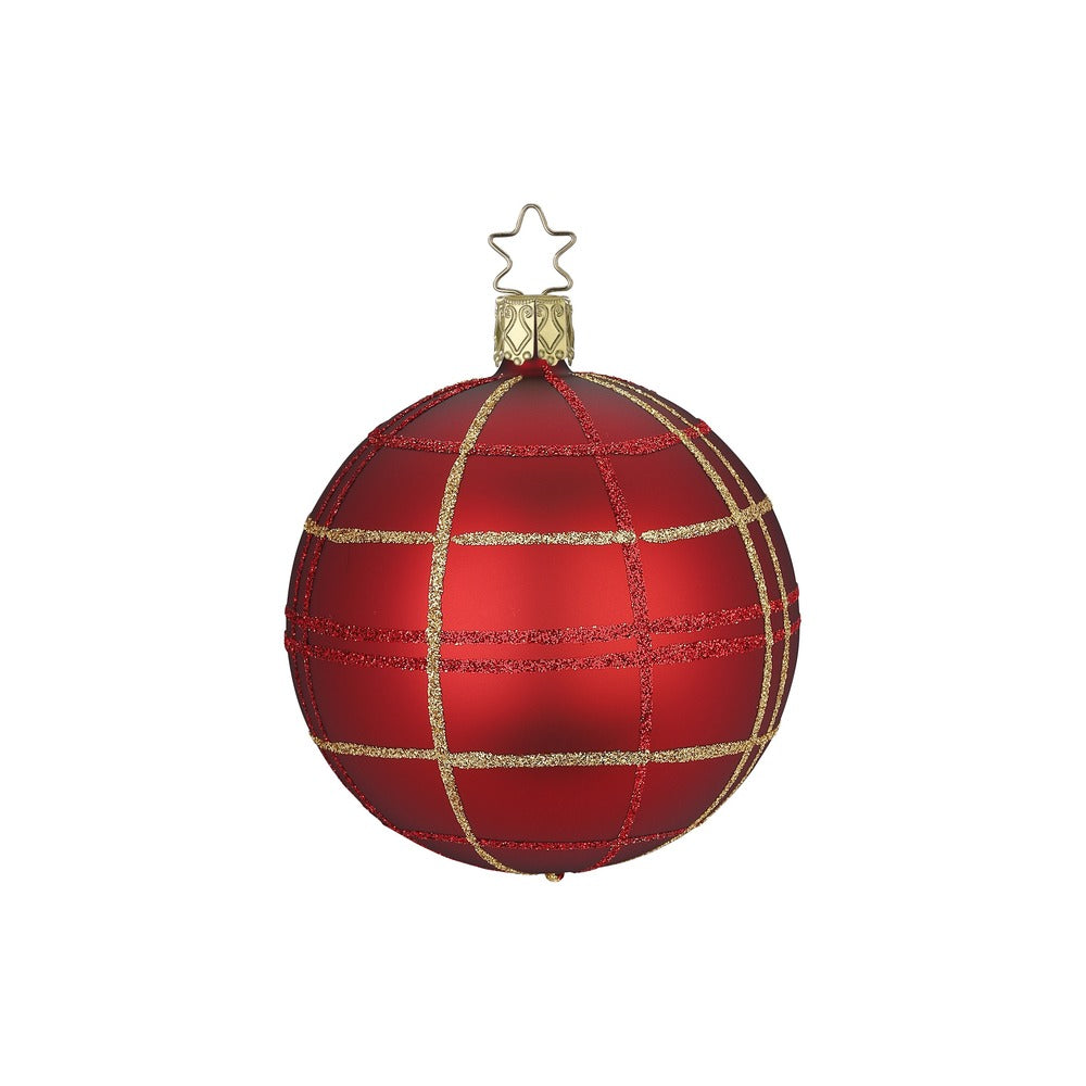 inge-glas-klassisches-karo-christbaumkugel-6-cm-glas image 1
