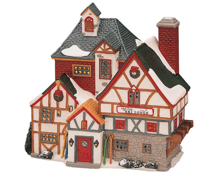 lemax-high-peaks-ski-lodge-miniaturhaus-weihnachtsdorf image 1