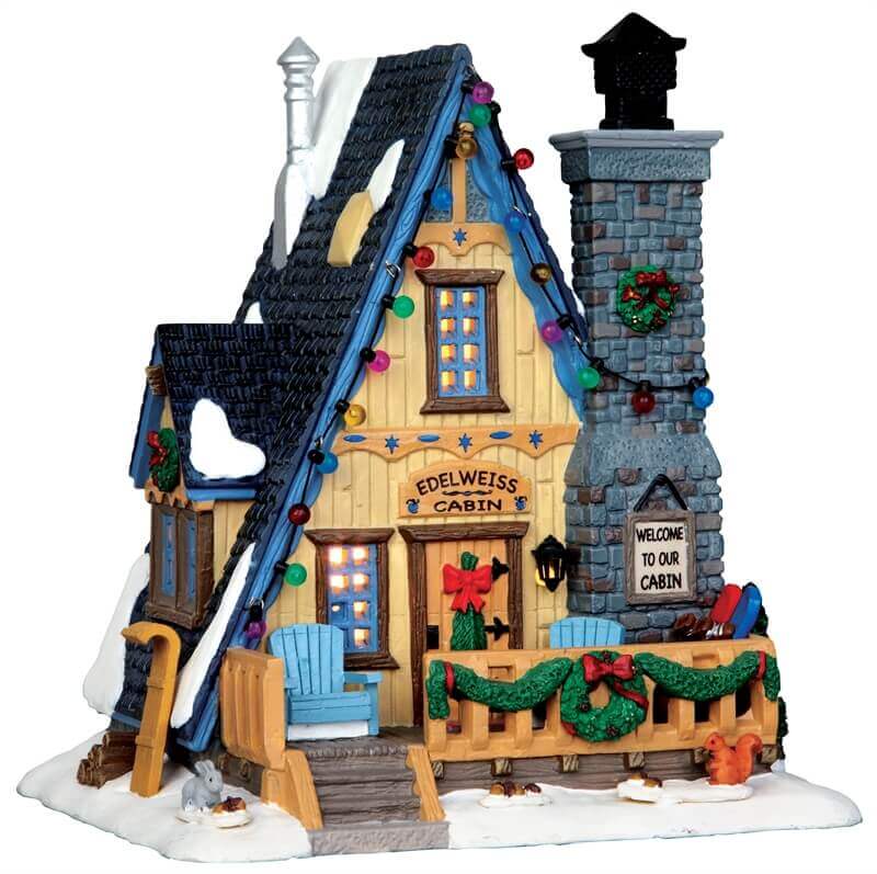 lemax-edelweiss-cabin-weihnachtsdorf-haus image 2