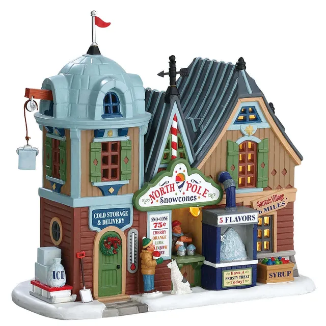 lemax-north-pole-snowcones-miniaturstand-weihnachtsdorf image 1