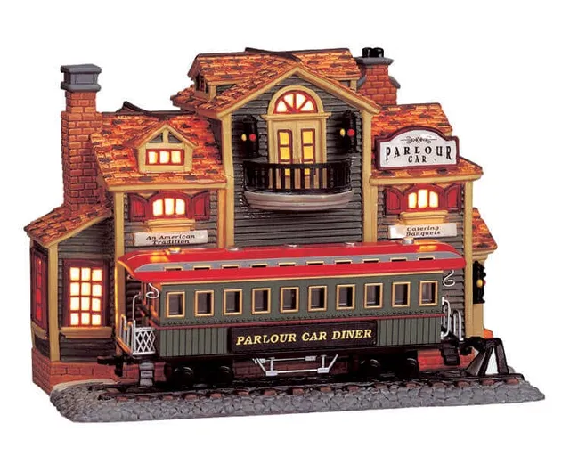 lemax-the-parlour-car-beleuchtetes-weihnachtszug-modell image 1