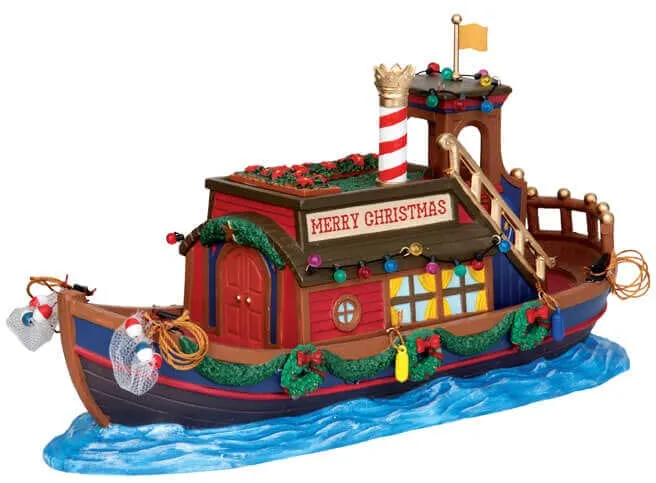 lemax-canal-houseboat-miniatur-hausboot image 1