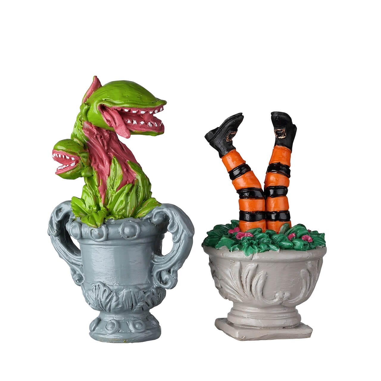 lemax-spooky-planter-urns-halloween-pflanzgef-e-f-r-spooky-town image 1