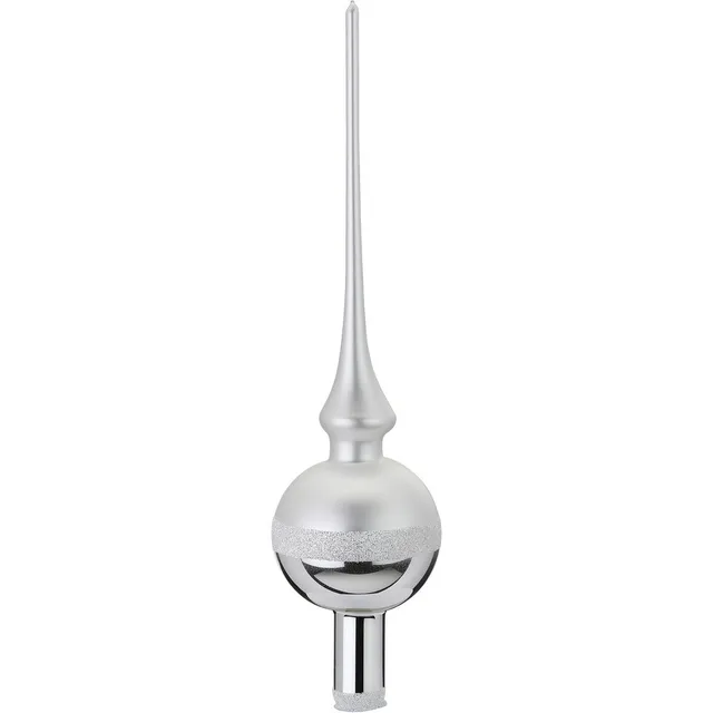 inge-glas-horizont-christbaumspitze-baumspitze-7-x-30-cm-silber image 1