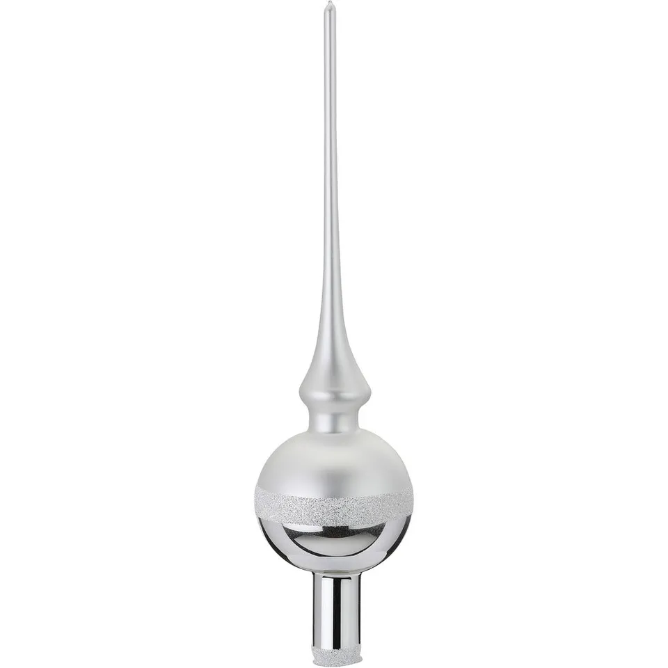 inge-glas-horizont-christbaumspitze-baumspitze-7-x-30-cm-silber image 1