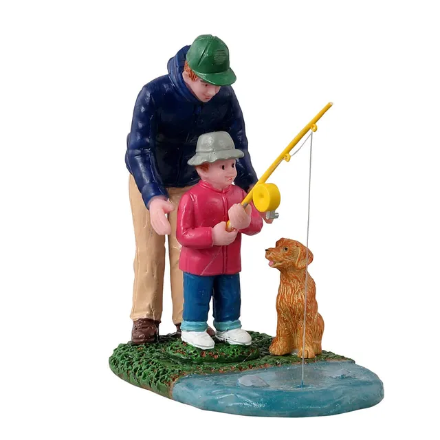 lemax-his-first-fishing-lesson-miniatur-figur-vail-village image 1
