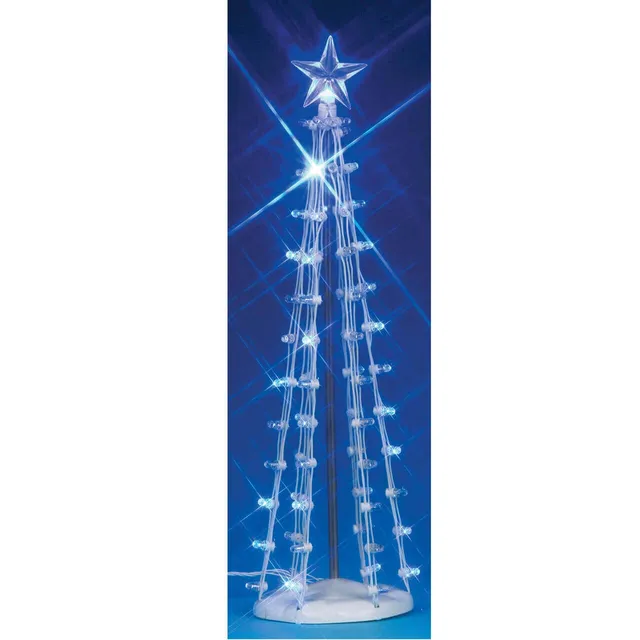 lemax-lighted-silhouette-tree-blue-large-beleuchteter-led-baum-gro image 1