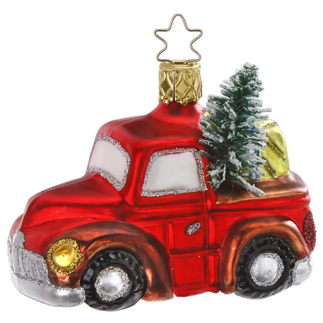 inge-glas-christbaumlieferung-weihnachtsauto-6-5-cm image 1