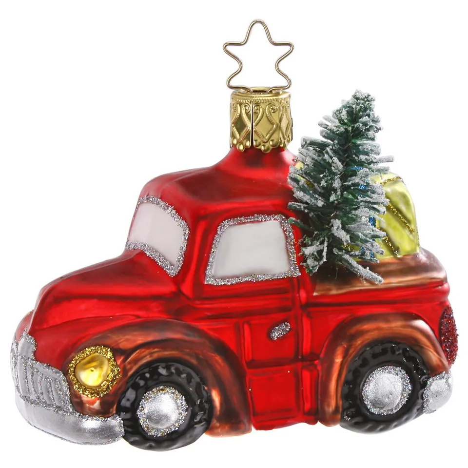 inge-glas-christbaumlieferung-weihnachtsauto-6-5-cm image 1