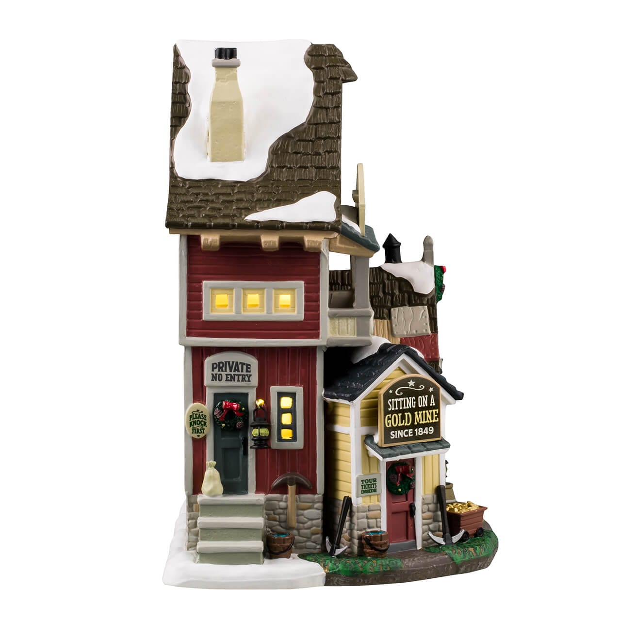 lemax-lazy-gorge-gems-gold-mine-beleuchtetes-minengeb-ude-vail-village image 2