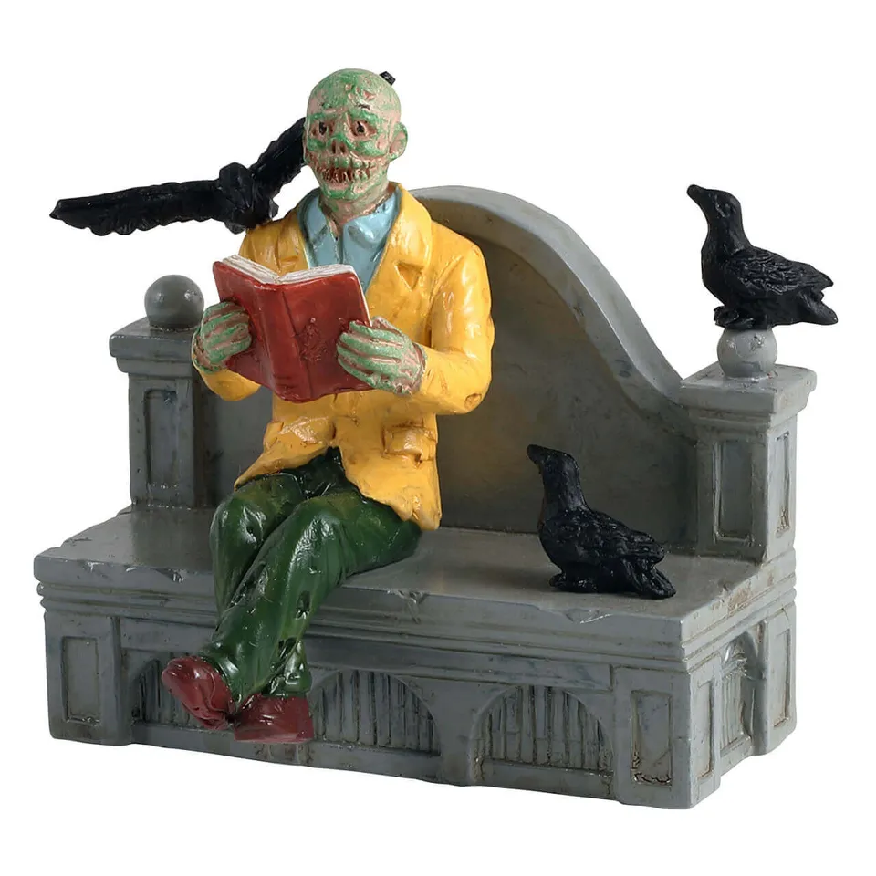 lemax-spooky-town-reading-in-peace-miniaturfigur image 1