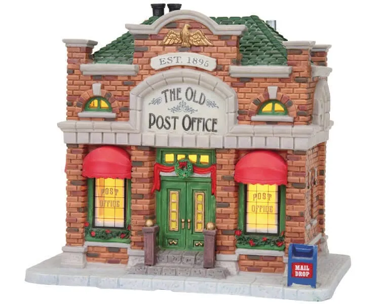 lemax-the-old-post-office-beleuchtetes-weihnachtsdorf-haus-postamt image 1