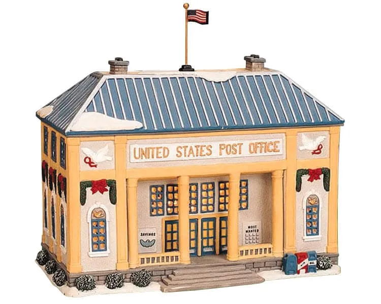 lemax-united-states-post-office-beleuchtetes-miniaturhaus image 1