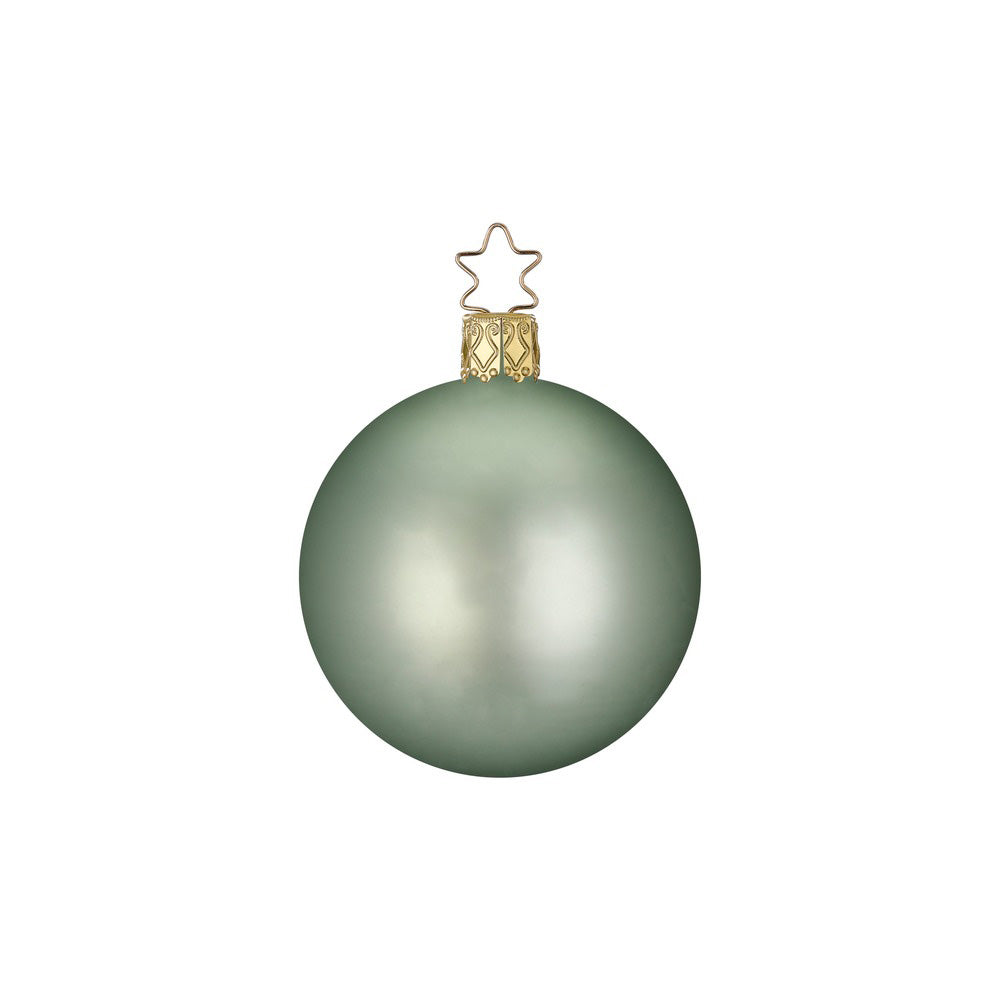 inge-glas-kugeln-salbei-matt-christbaumkugeln-glas-10-cm image 1