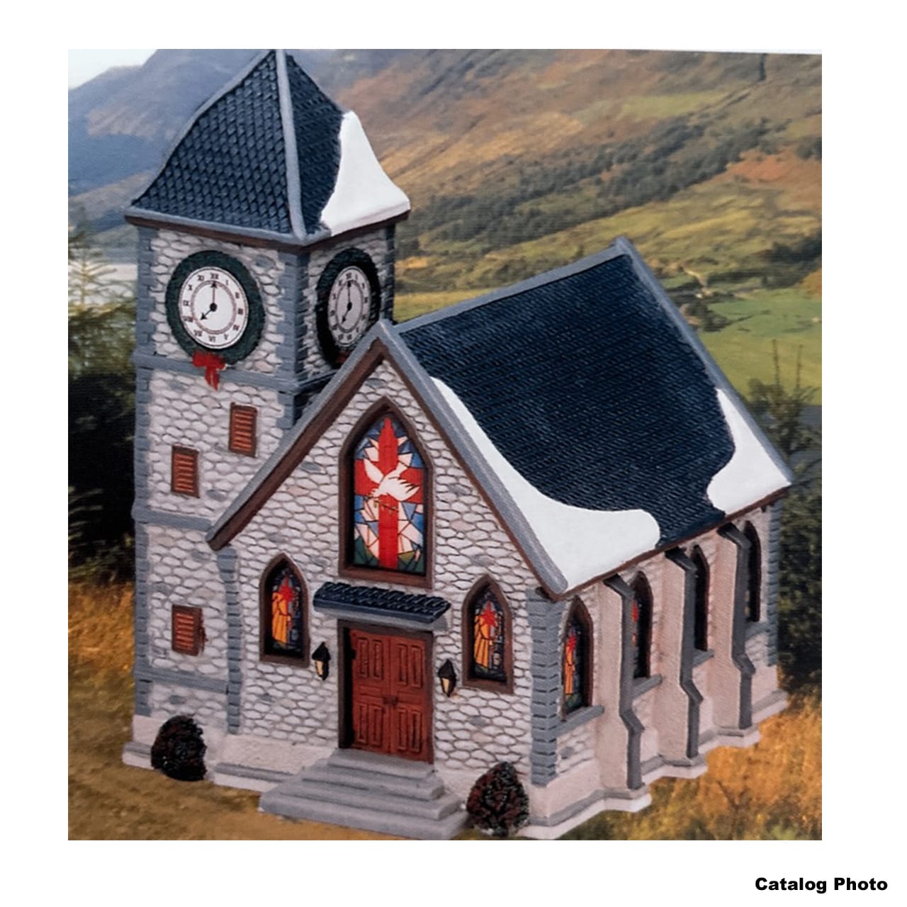 lemax-reunion-chapel-beleuchtete-miniatur-kirche image 1