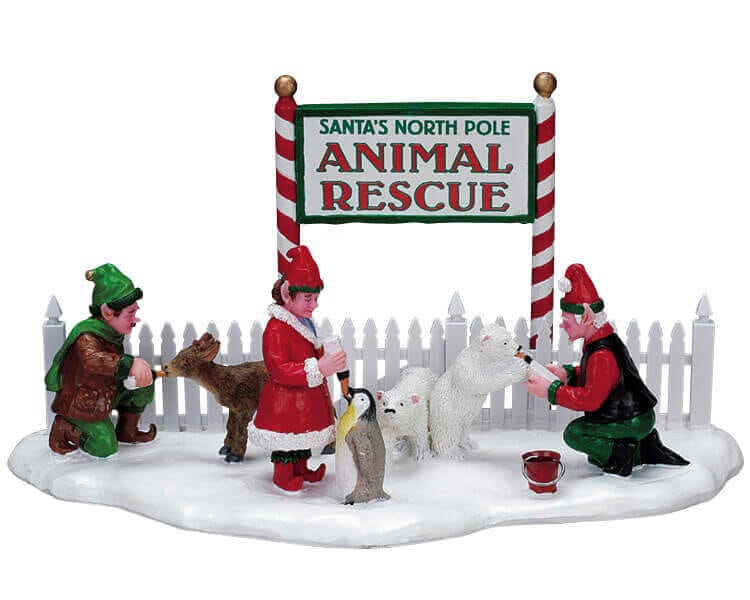 lemax-santa-s-animal-rescue-weihnachts-tierszene-figur image 1