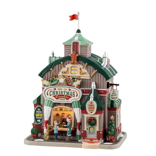 lemax-pop-up-christmas-cookie-shop-caddington-village-haus image 1
