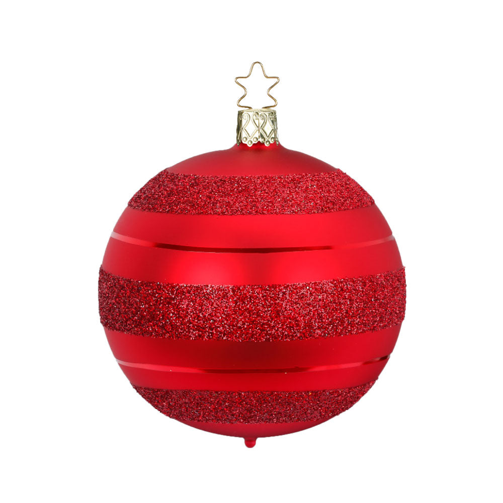 inge-glas-moderne-streifen-christbaumkugel-8-cm-rot image 1