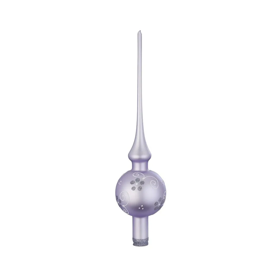 inge-glas-zarte-bl-ten-baumspitze-glas-30-cm-zartlila-matt image 1