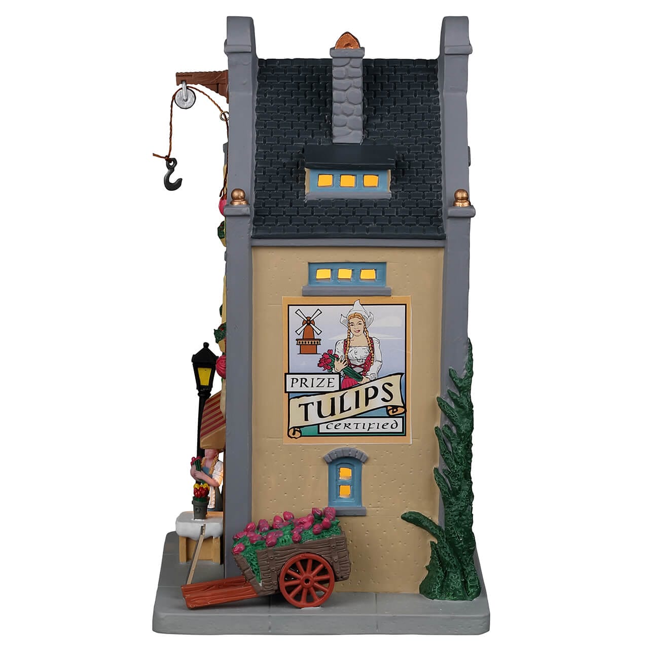 lemax-holland-house-tulip-garden-caddington-miniaturhaus image 3
