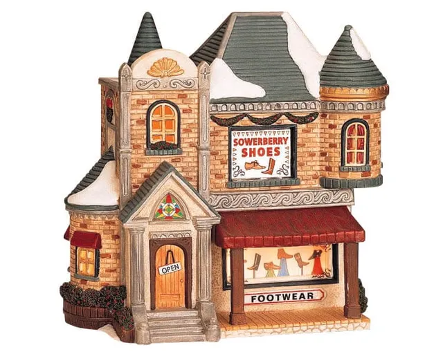 lemax-sowerberry-shoes-beleuchtetes-weihnachtsdorf-haus-schuhgesch-ft image 1