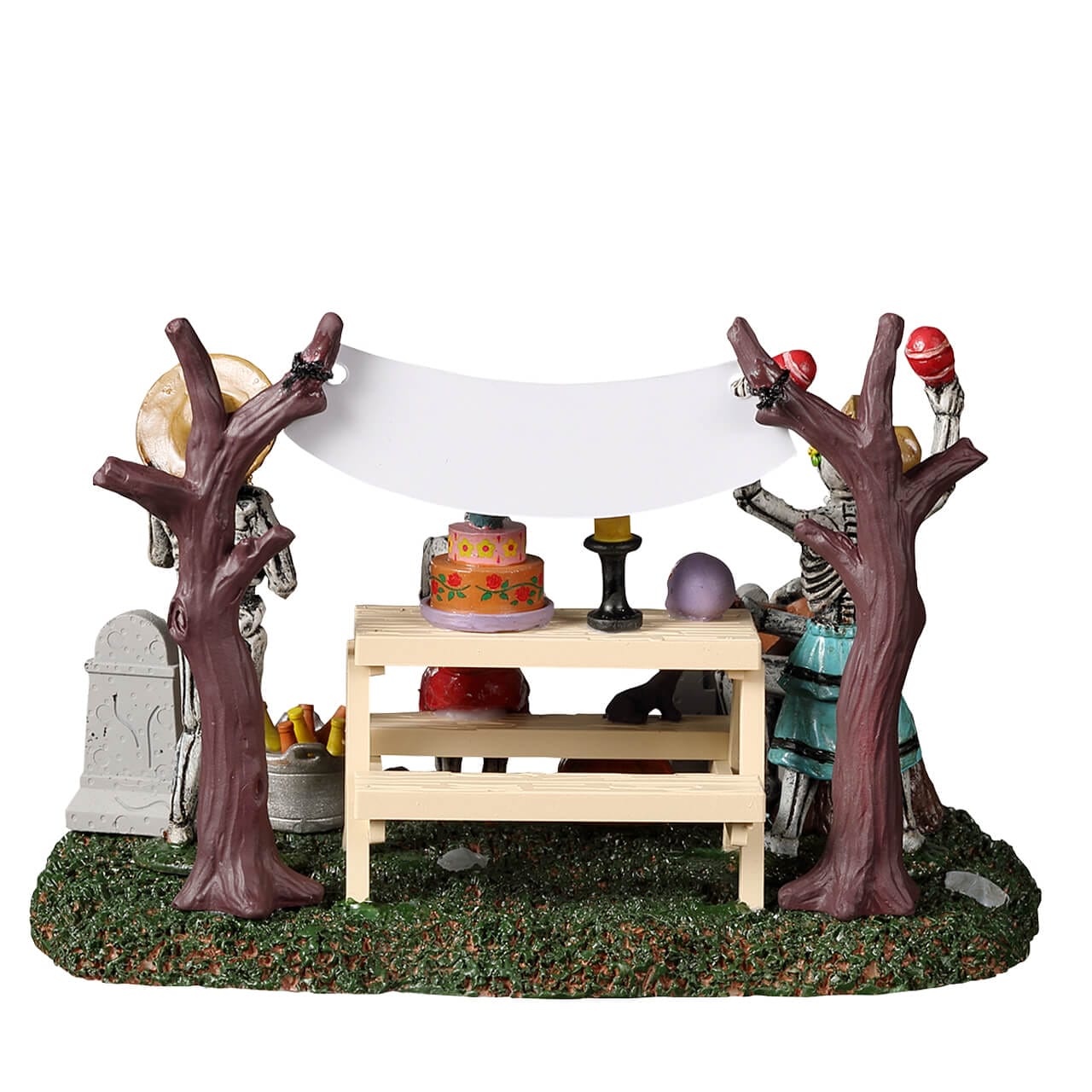 lemax-day-of-the-dead-party-spooky-town-miniatur-szene-skelett-picknick image 4