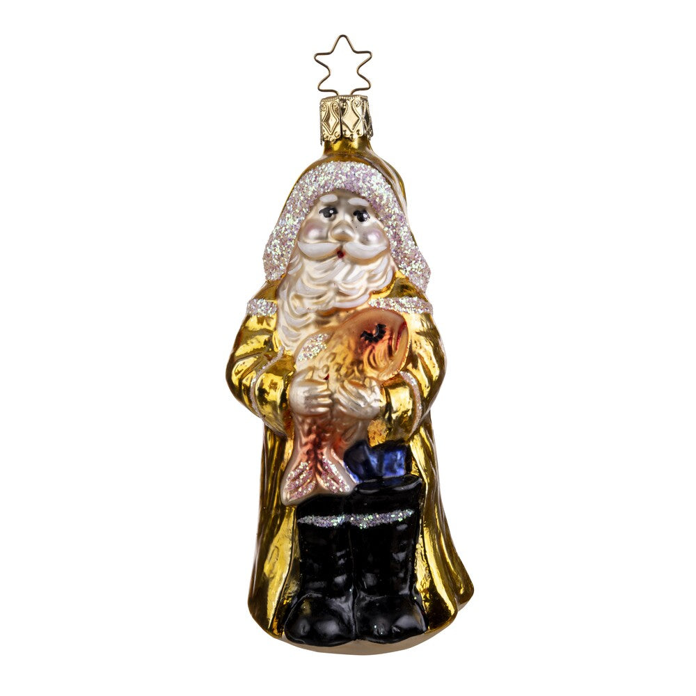 inge-glas-sankt-lachs-christbaumkugel-12-5-cm-gelb image 1