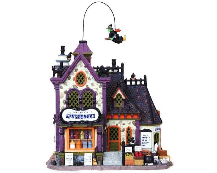 lemax-full-moon-apothecary-spooky-town-halloween-haus image 1