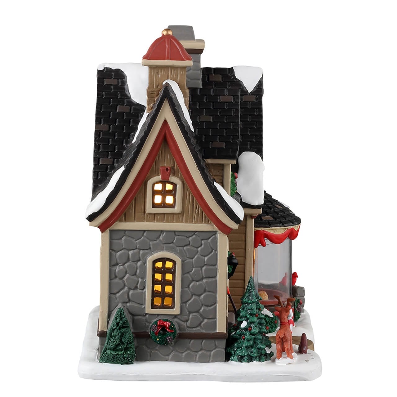 lemax-here-s-to-the-holidays-winterhaus-mit-kamin-szene image 2