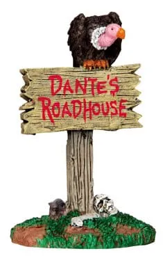 lemax-roadhouse-sign-spooky-town-zubeh-rschild image 1
