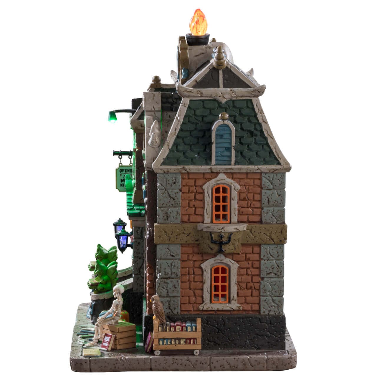 lemax-haunted-library-spooky-town-miniaturgeb-ude image 2