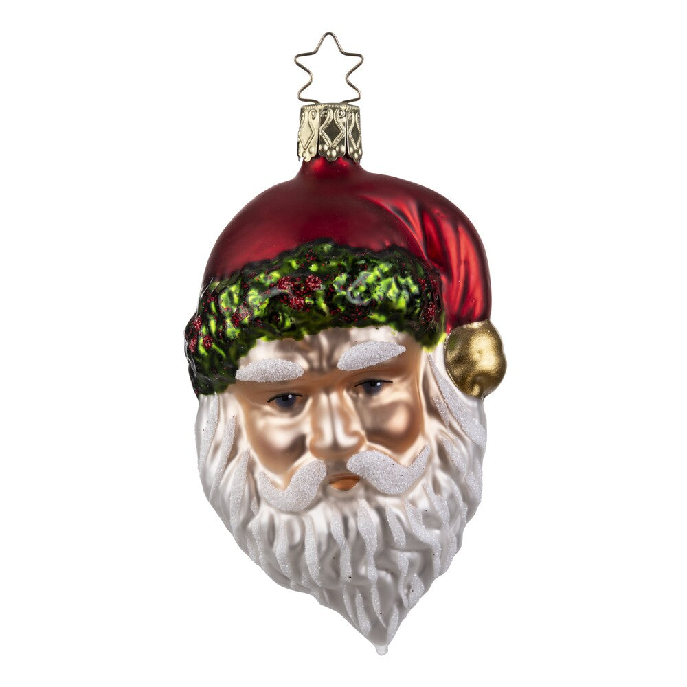 inge-glas-manufaktur-festlicher-weihnachtsmann-10-5-cm-glasanh-nger image 1
