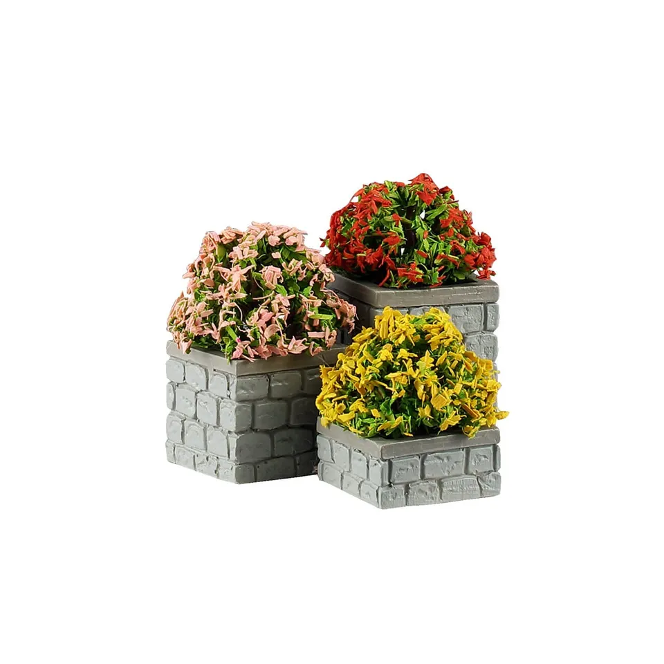 lemax-flower-bed-boxes-miniatur-blumenbeete-caddington image 1