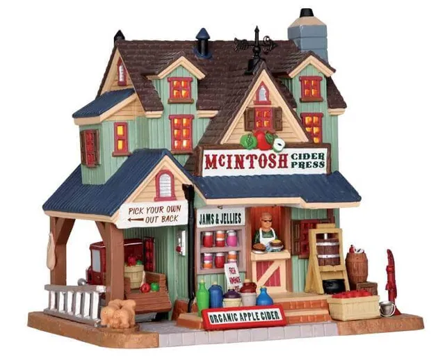 lemax-mcintosh-cider-press-miniatur-kelterhaus image 1