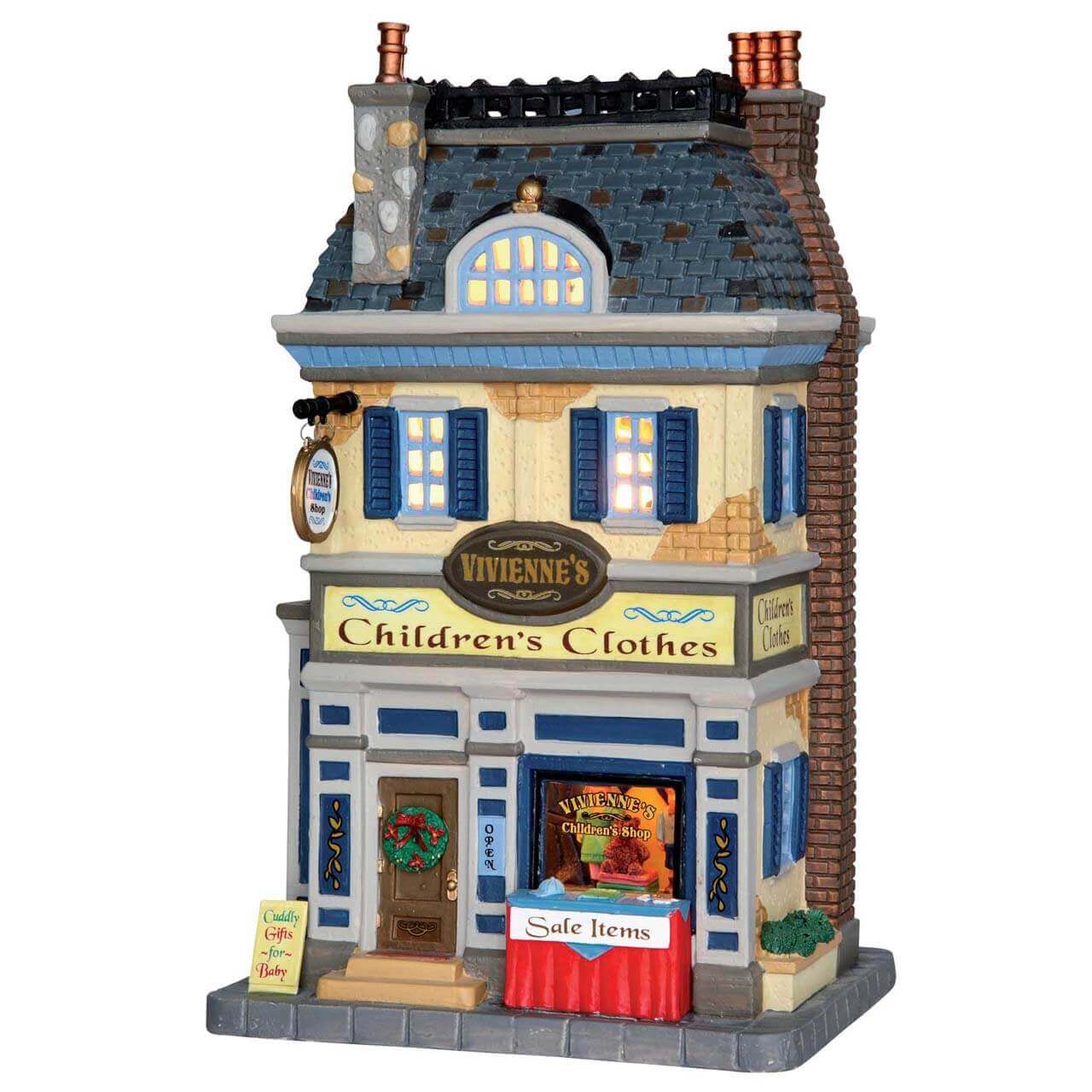 lemax-vivienne-s-children-s-clothes-weihnachtsdorf-ladenhaus image 1