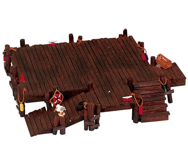 lemax-small-wooden-wharf-ramp-miniatur-holzanleger-f-r-weihnachtsd-rfer-17-50-st image 1
