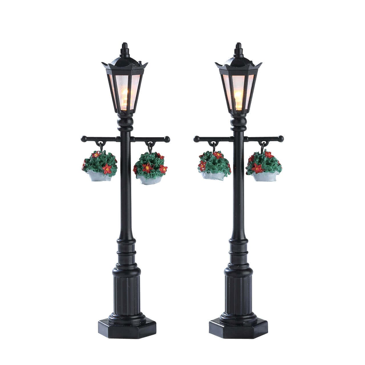 lemax-old-english-lamp-post-set-of-2-miniatur-laternen image 1